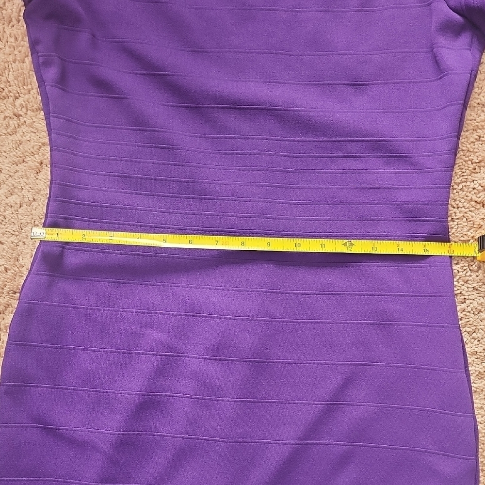 BodyCon Y2k Purple Form Fitting Cocktail Dress - Picture 9 of 9